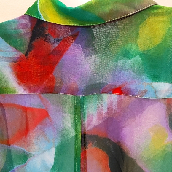 Ciara Sun Woo Sheer Abstract Blouse - Picture 5 of 8